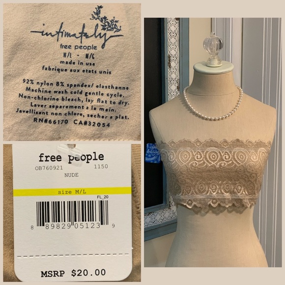 Free People Intimately Reversible Lace Bandeau Bra - Picture 7 of 7